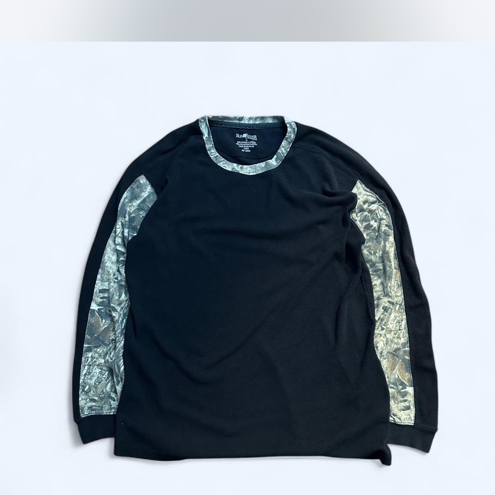 Black and Green thermal Camouflage Men's Shirt